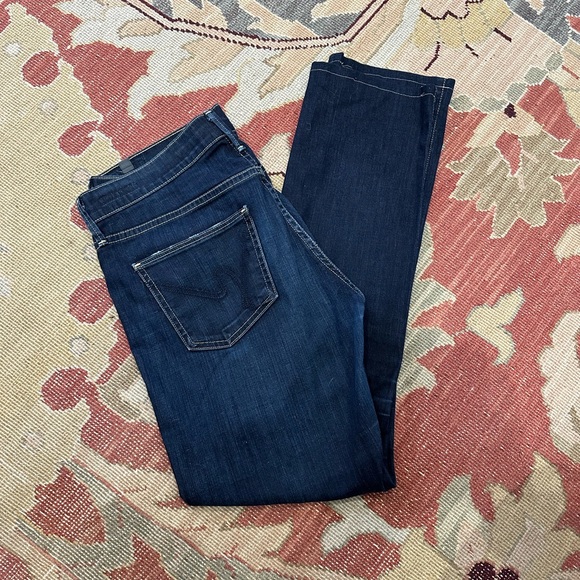 Citizens of Humanity Ava Low Rise Straight Jeans Womens 29 Blue Stretch - Picture 4 of 9